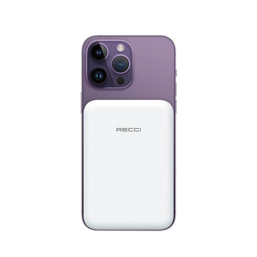 RECCI Magnetic Snap On 10000mAh, 20W PD Wireless PowerBank