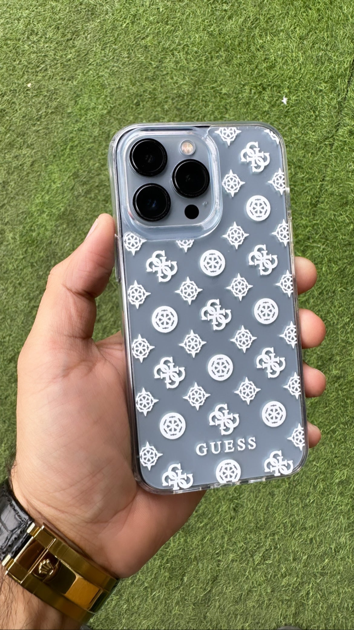GUESS Transparent Case for iPhone 13 Pro Max
