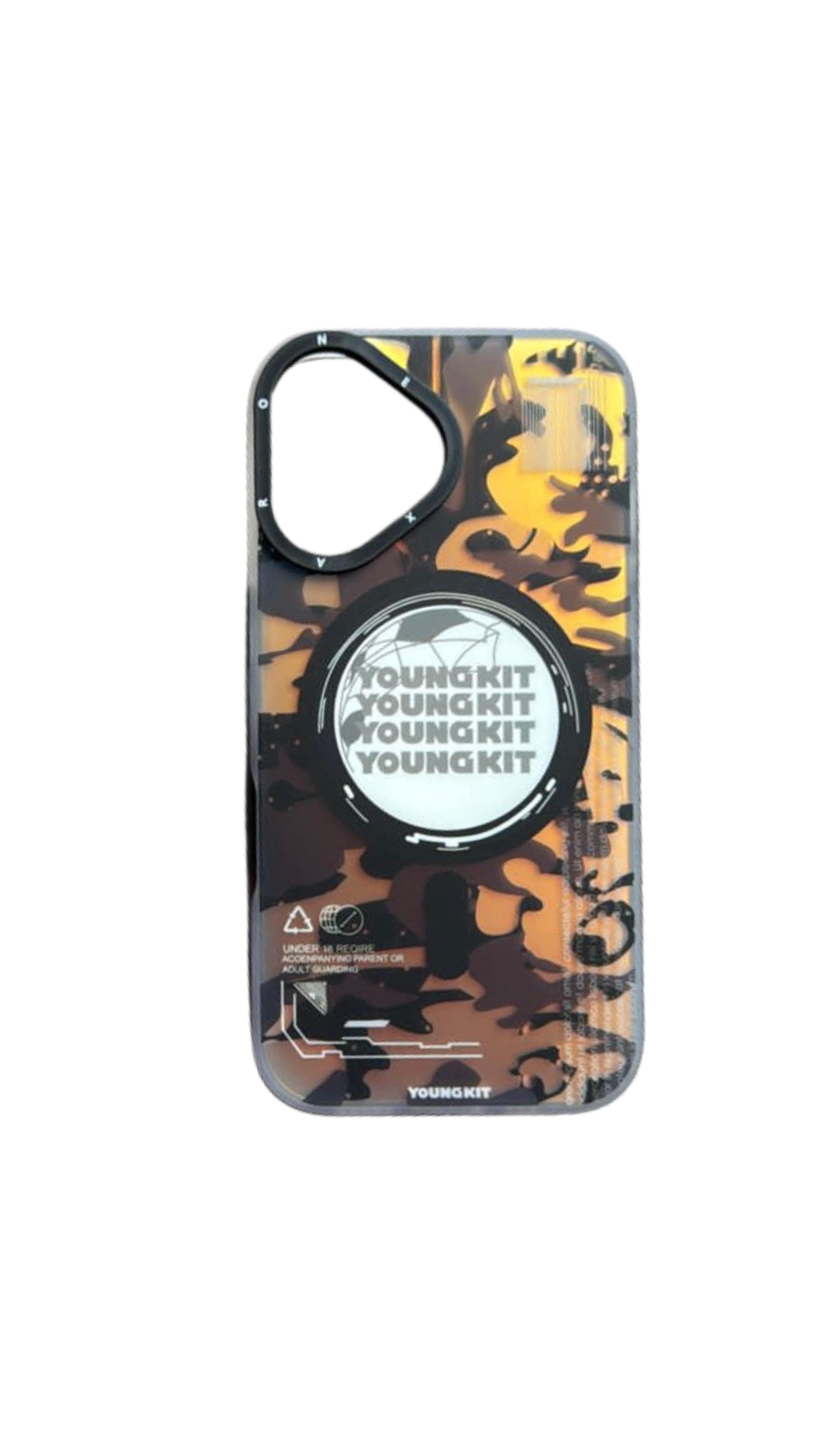 Camouflage Series Circuit Magsafe Case for iPhone 16 Pro