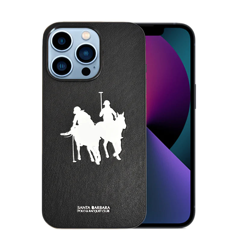 iPhone 14 Pro Max Umbra Series Genuine Santa Barbara Leather Case (Black)