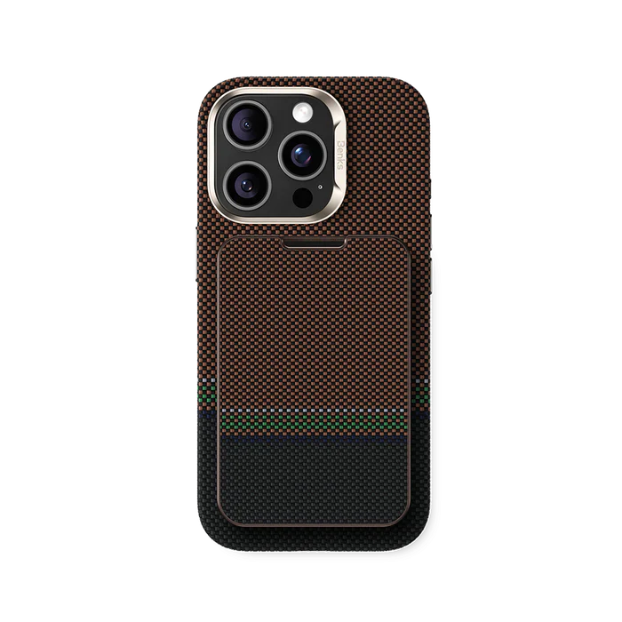 BENKS Armor Go Magnetic Wallet Stand (Brown/Green)