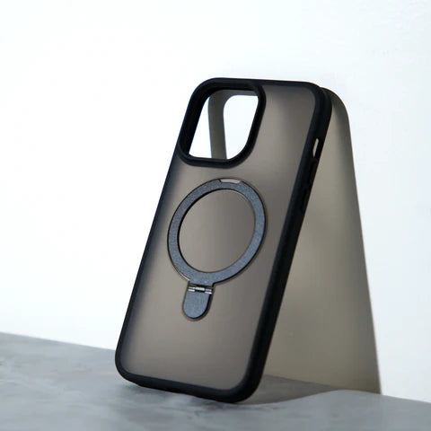 LITO Magnetic Case for iPhone – Matte Shockproof MagSafe Cover with Ring Stand