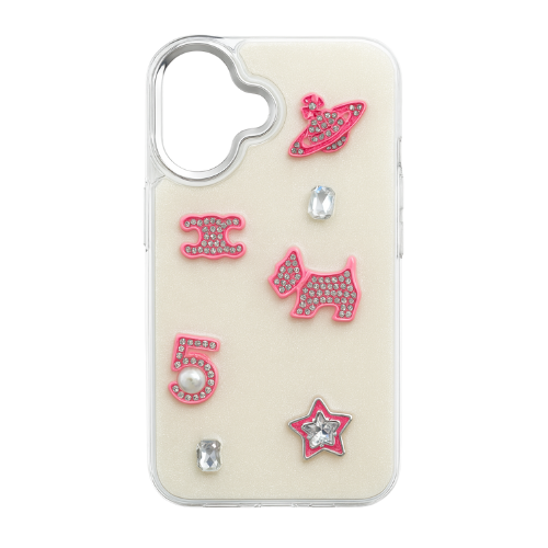 Elegant TPU Phone Case with Metallic Bow Accents – Soft Side Protection