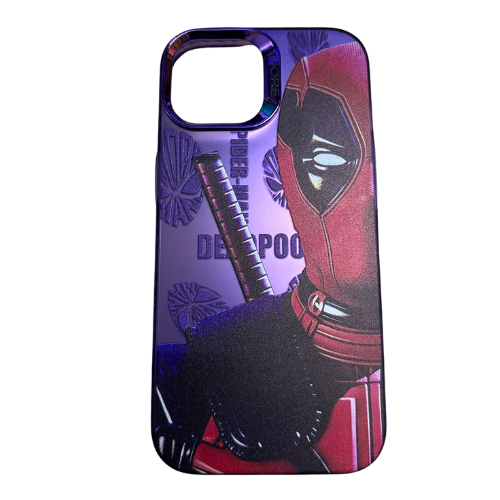Holographic Red Masked Anti-Hero iPhone Case – Durable TPU Comic Cover