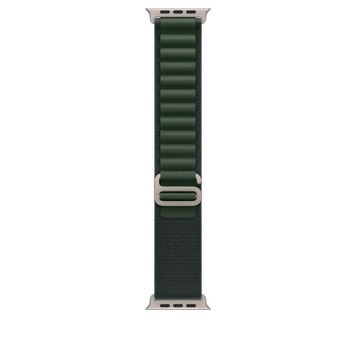 Dark Green Alpine Loop With Silver Metal Connectors (44mm /45mm /46mm & 49mm)