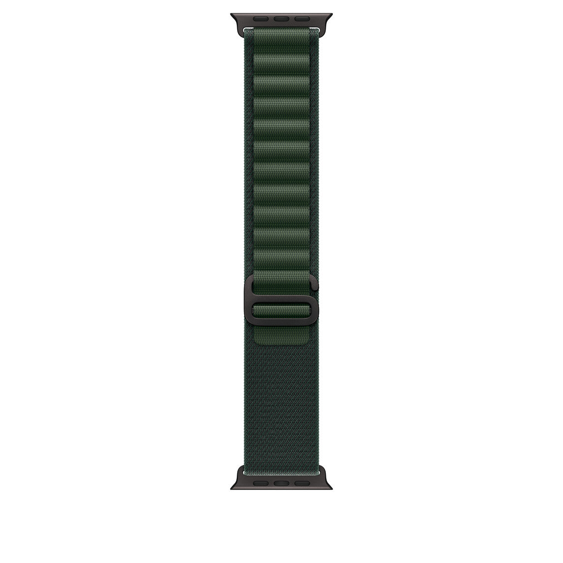 Dark Green Alpine Loop With Black Metal Connectors (44mm /45mm /46mm & 49mm)