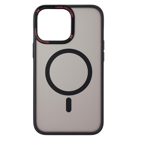 MagSafe Compatible Matte Case with Camera Protection & Shock Absorption for iPhone