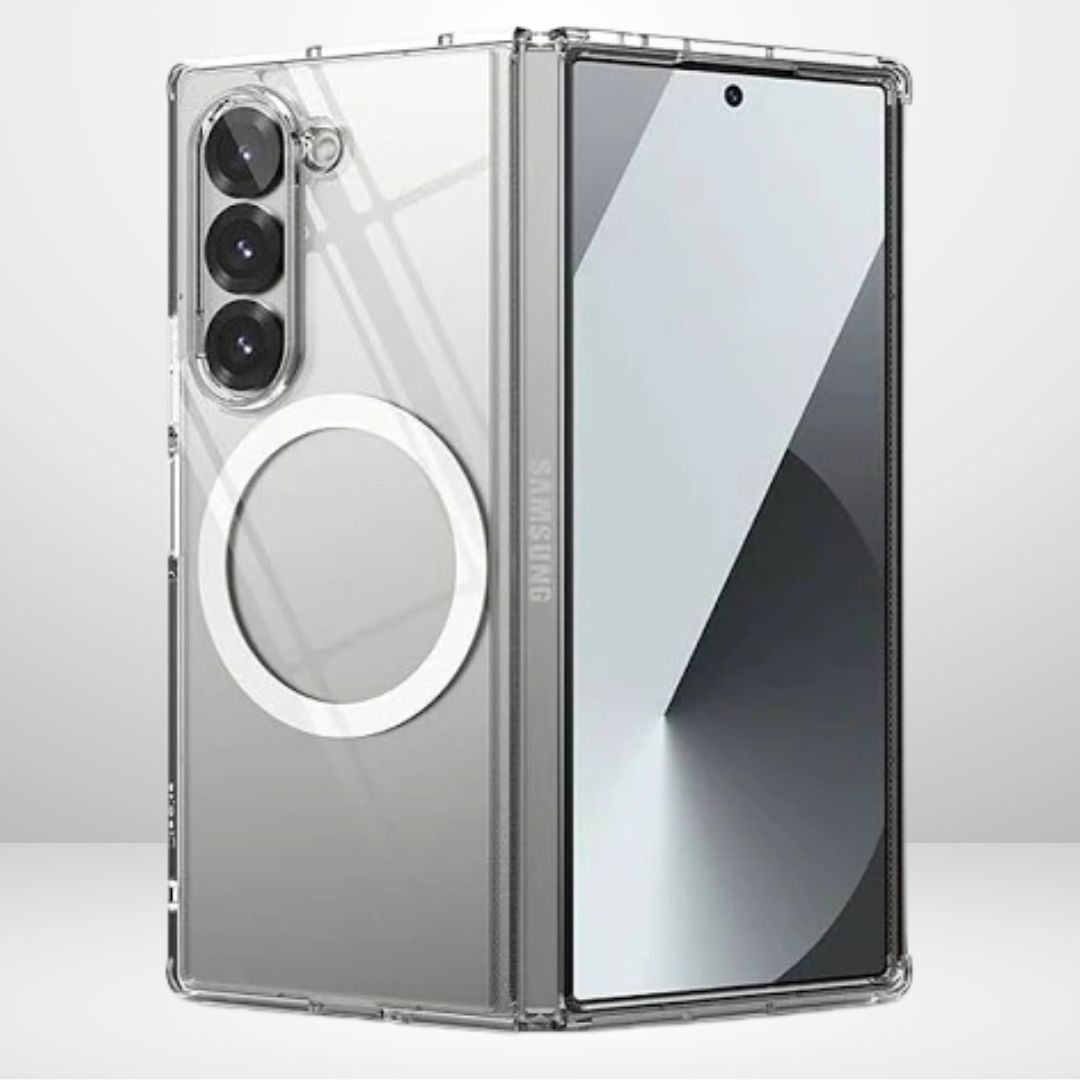 New Ultra Hybrid Magsafe Crystal Clear Case without hinge for Samsung Galaxy Fold 5 / Fold 6 / Fold 7