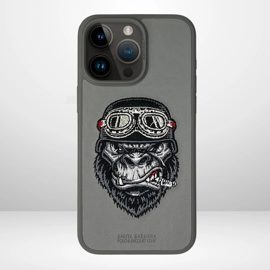 Santa Barbara Patti Series Genuine Leather Case for iPhone 15 .