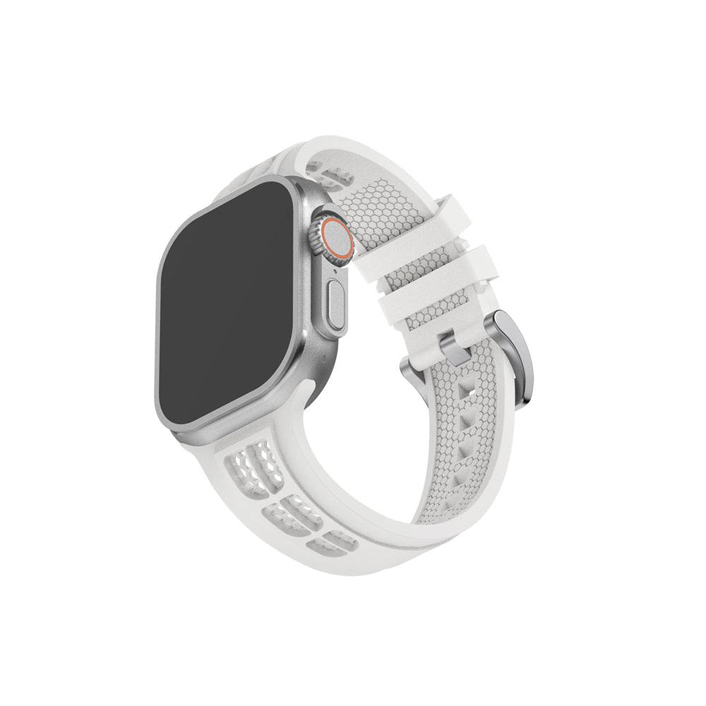 New Style Net Silicon Watch Band for 42/44/45 & 49 mm (White)