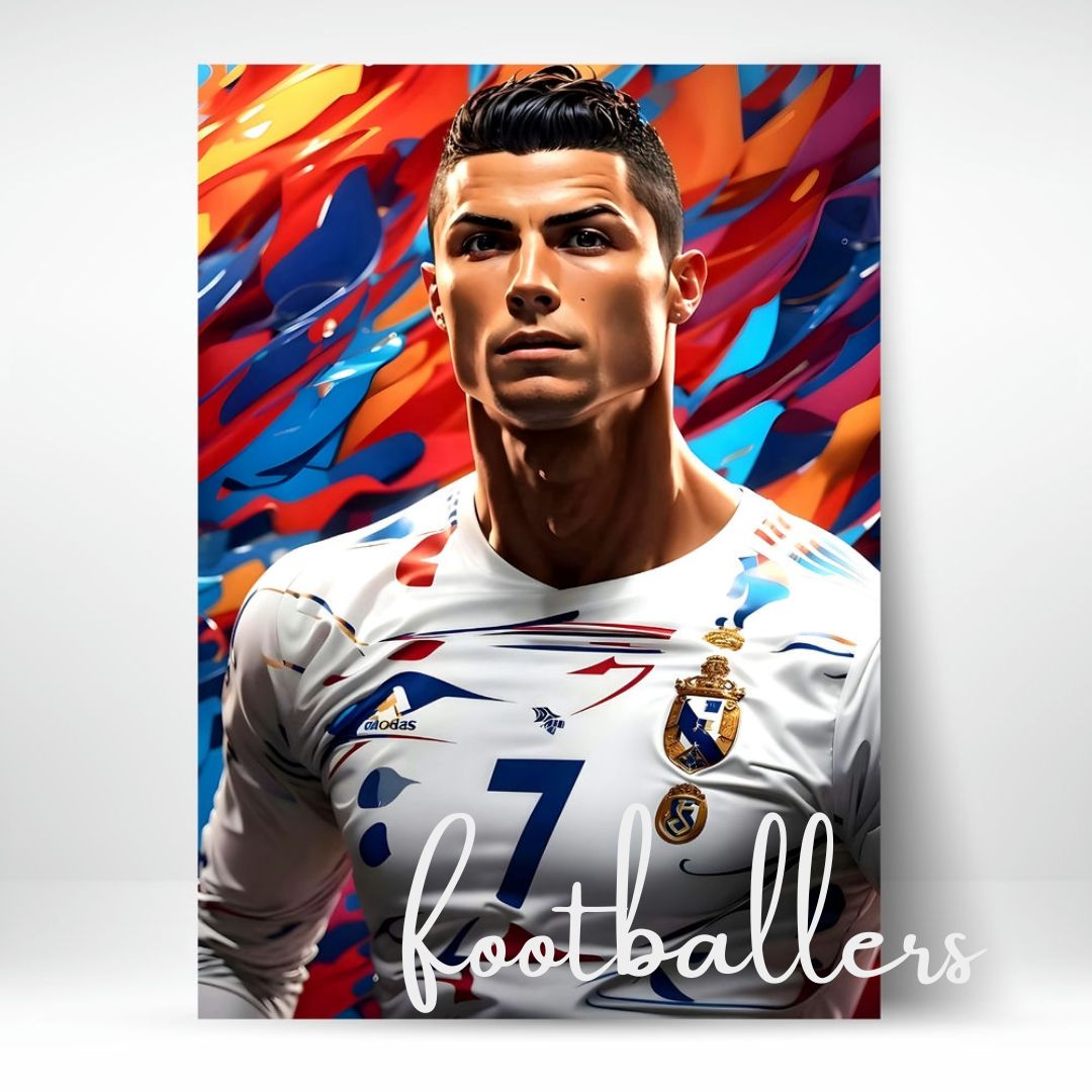 Footballers Metal Posters