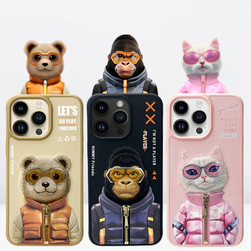 NIMMY Embroidered Leather iPhone Case