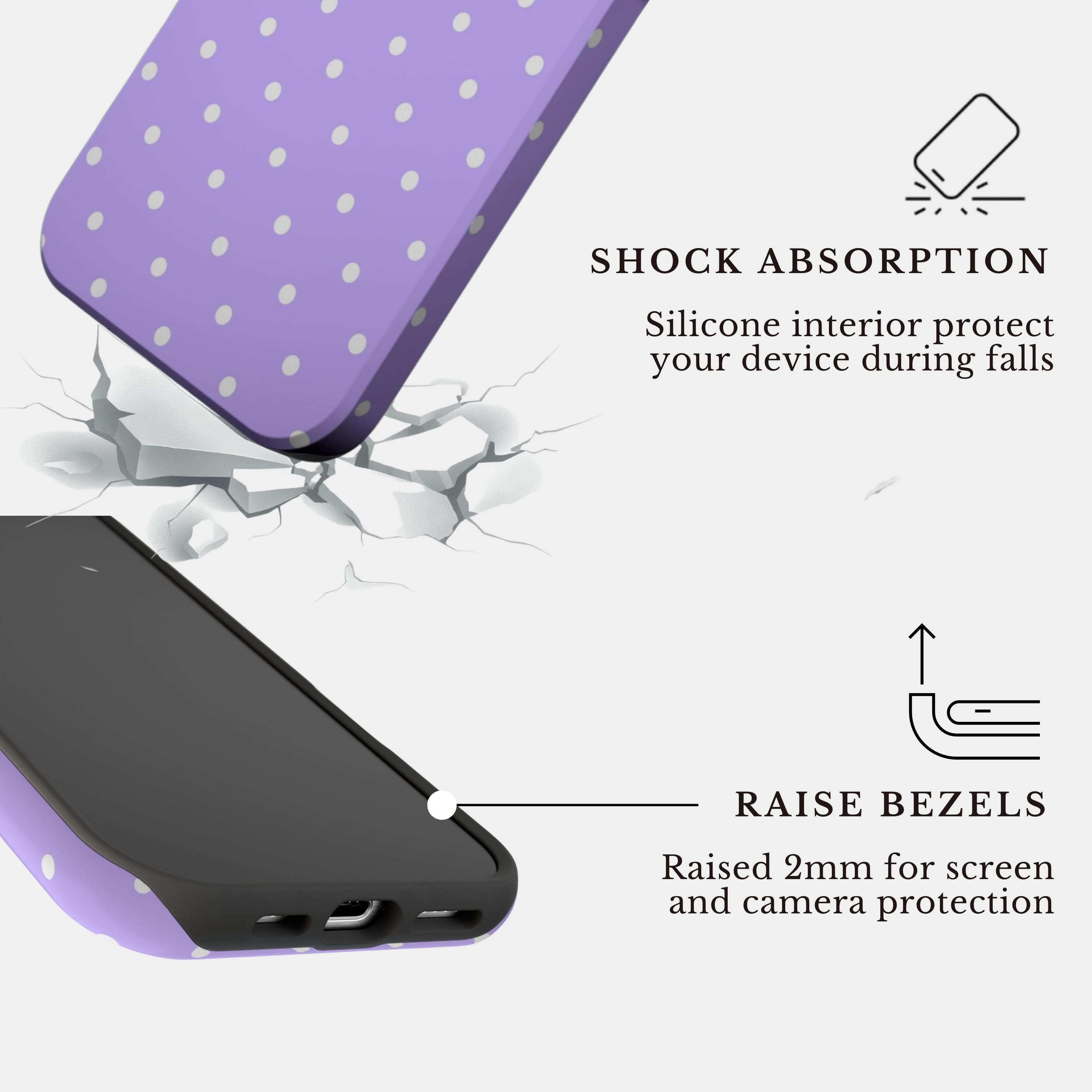 The Lilac Polka Reverie | #1182 Mobile Case by CoverMeUp - Style 10
