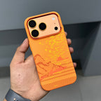 LUXO CARBON CASE - ORANGE STAR ( No. 3163 ) Mobile Case by CoverMeUp