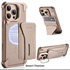 Protective Apple iPhone Back Cover - All-in-One - Leather & Metal MagSafe iPhone Case - Style 6