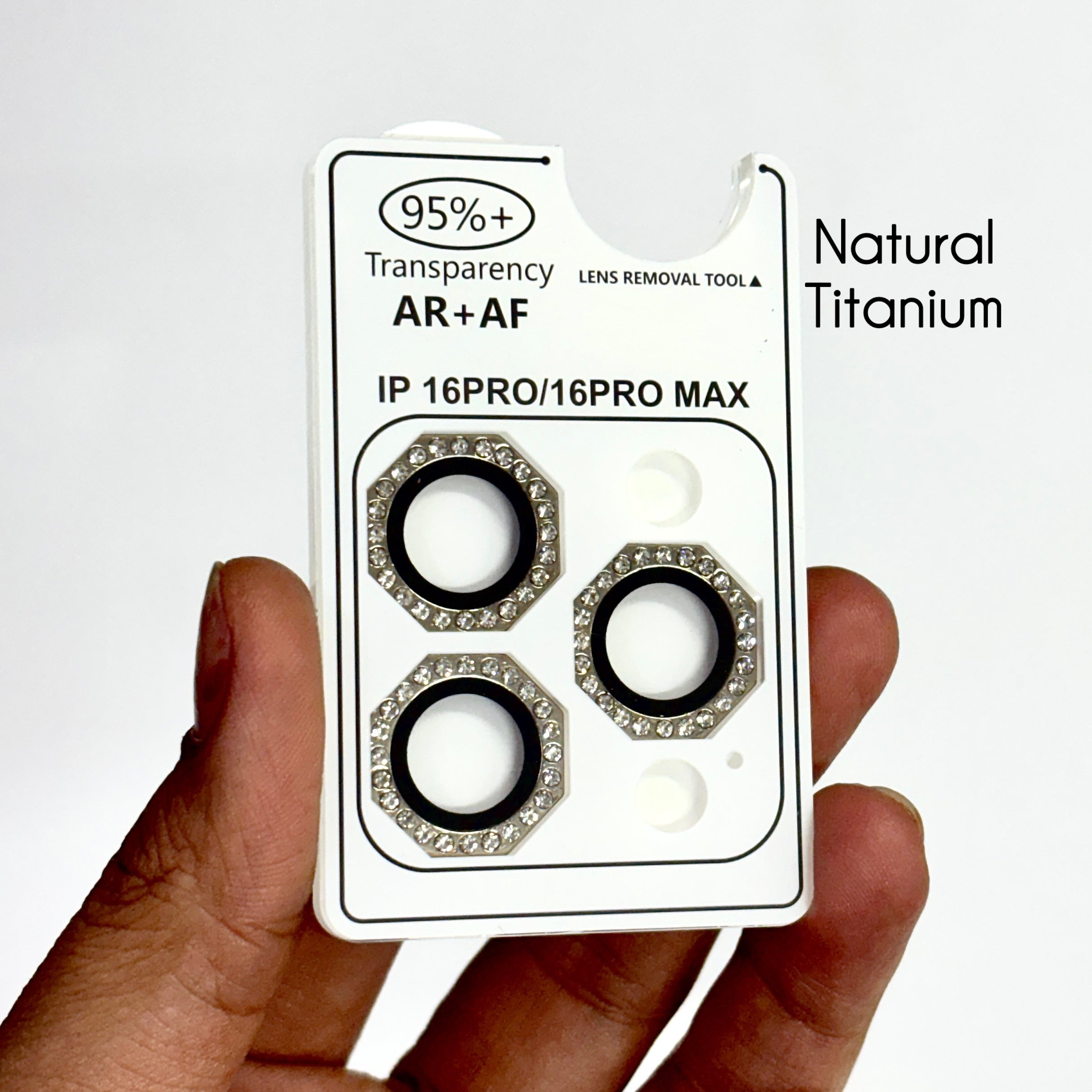 Diamond Octagonal Camera Rings for iPhone