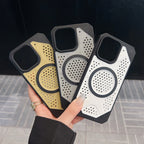 Protective Apple iPhone Back Cover - Heat Dissipation Hole Cooling Down Magsafe Phone Case for iPhone - Style 5