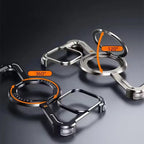 Protective Apple iPhone Back Cover - Z Shaped Metal Magsafe Bumper Case with Stand for iPhone - Style 5