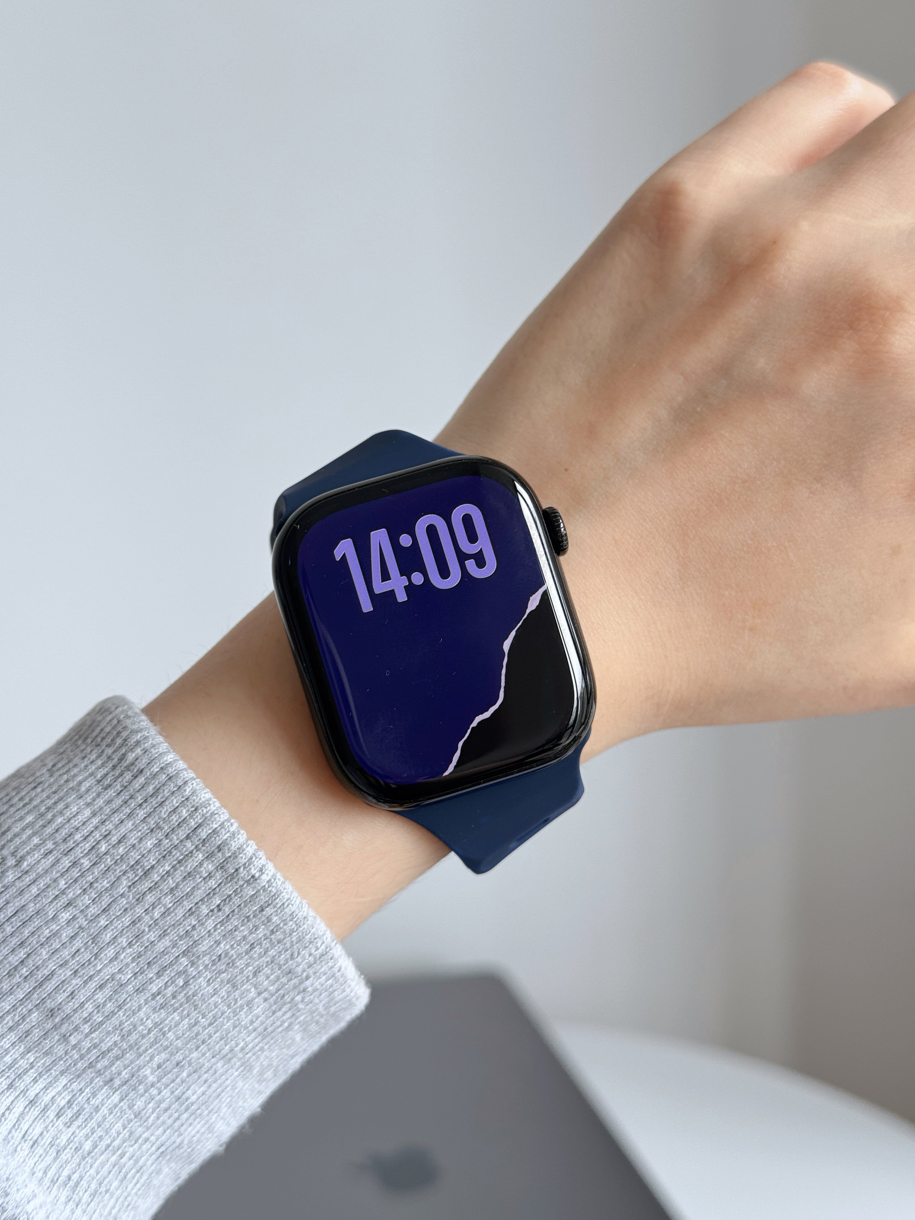 New Style Silicon Watch Band 44/45/46/49 mm (Navy Blue)