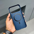 Lito Carbon with Magsafe Case-Blue ( No. 2109 ) Mobile Case by CoverMeUp - Style 3