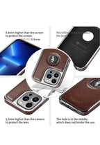 Protective Apple iPhone Back Cover - PULOKA iPhone Electroplated TPU Leather Back Case | Slim Logo Cut Bumper Cover Designed for Apple iPhone  - Brown