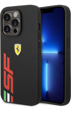 Protective Apple iPhone Back Cover - Liquid Silicon Velvet Touch Anti - Fingerprint Case for iPhone with metallic car logo - Style 5