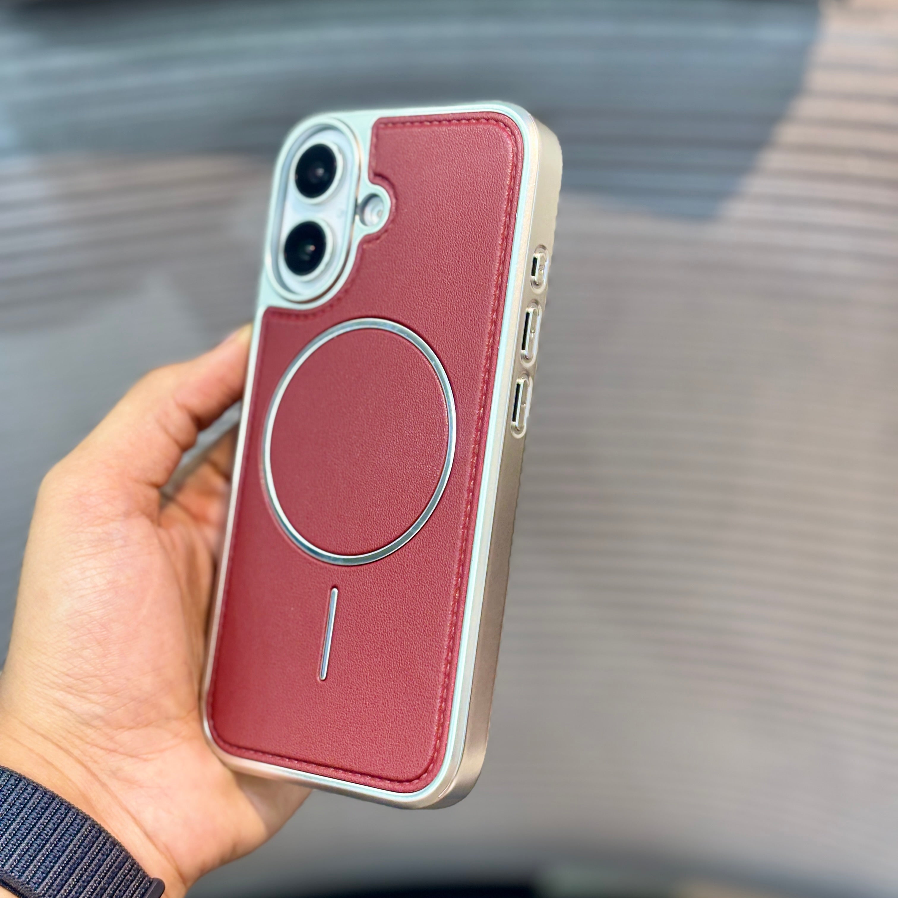 Protective Apple iPhone Back Cover - GrainMag MagSafe iPhone 16 Series Case - Style 17