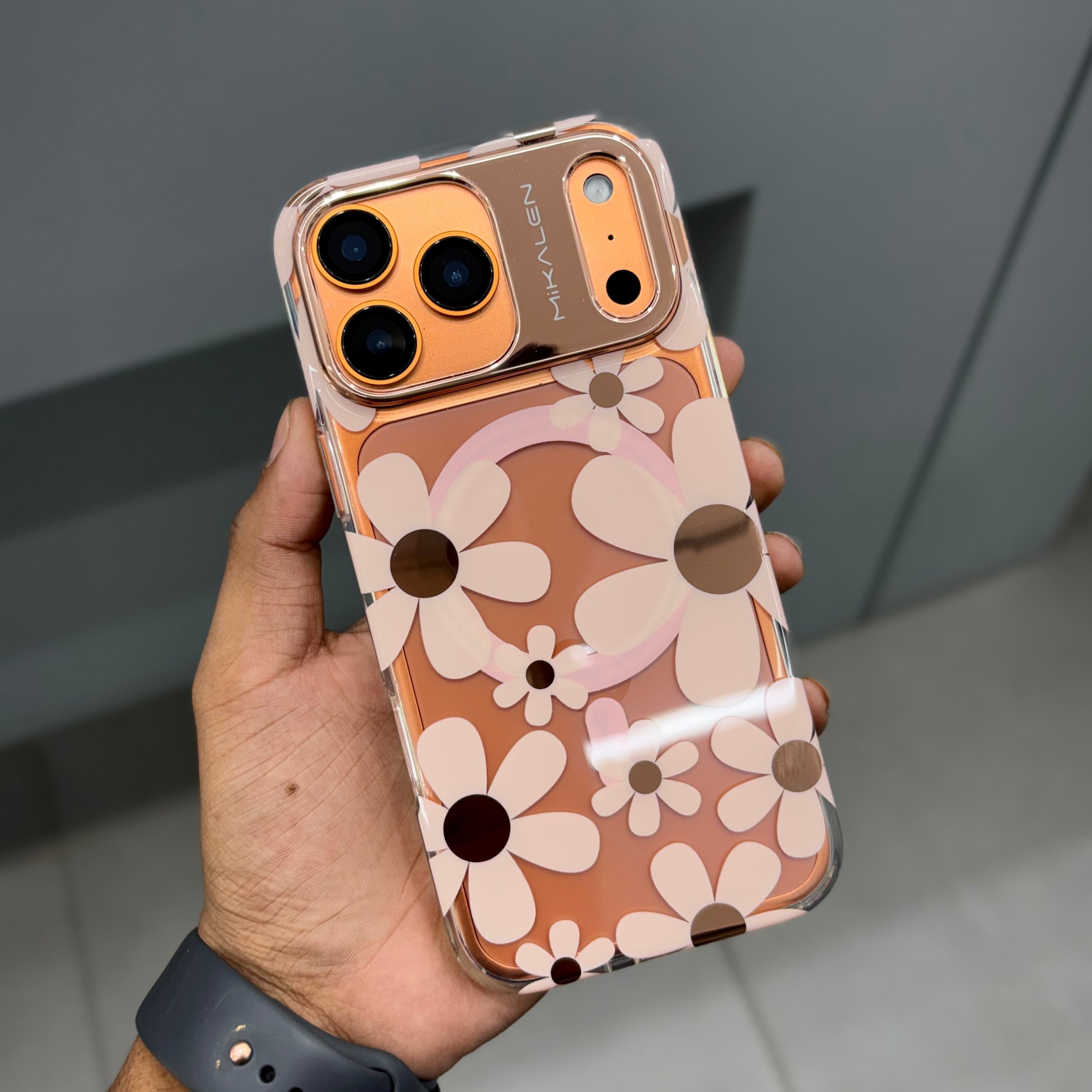 MIKALEN FLOWER MAGSAFE - COPPER ( No. 3061 ) Mobile Case by CoverMeUp