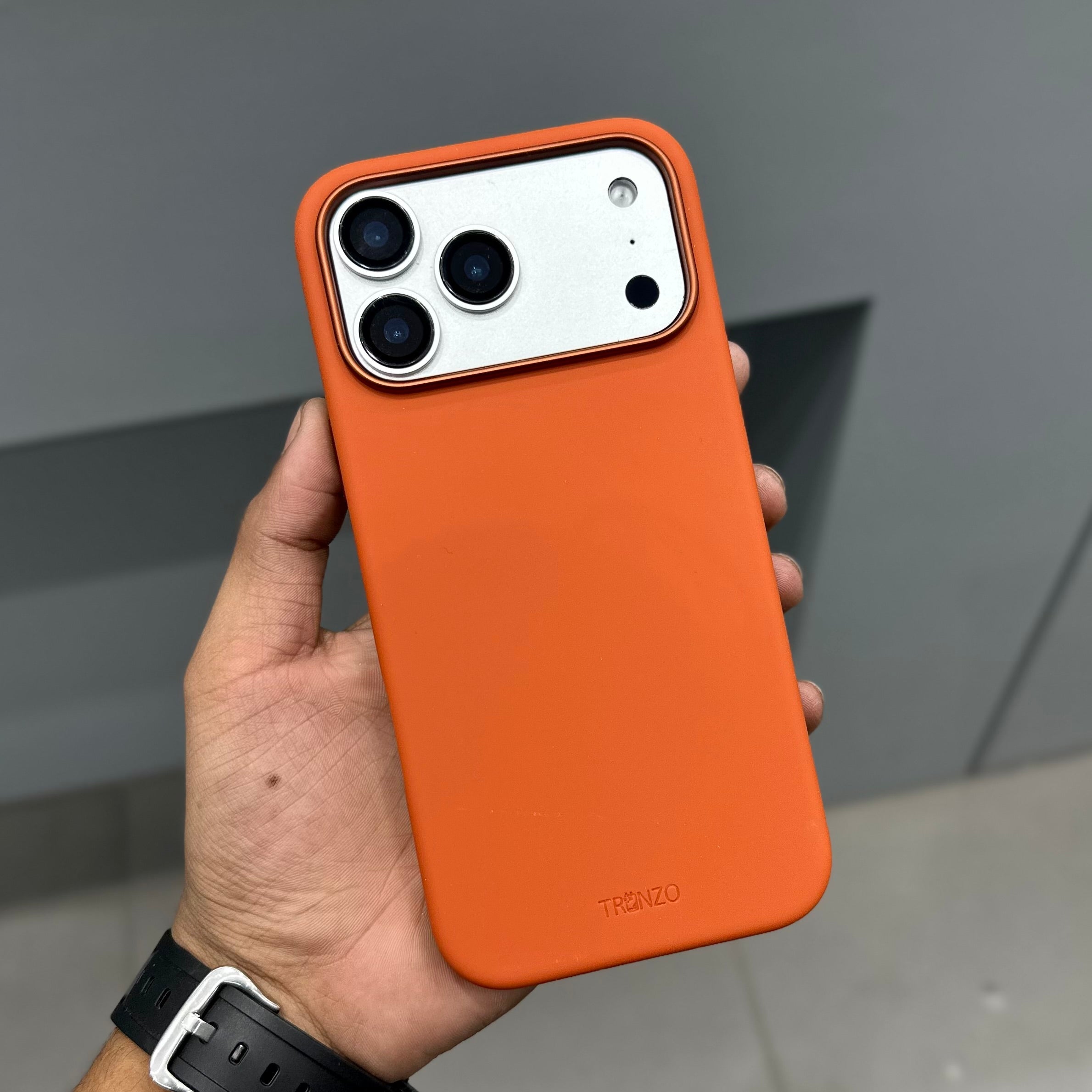 TRANZO IMPU SILICON MAGSAFE CASE - ORANGE ( No. 2758 ) Mobile Case by CoverMeUp - Style 3