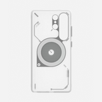 Aulumu S25 Frosted Case for Samsung Galaxy S25 Ultra | Subtle Glow-in-the -Dark | Translucent Gray & White | Magnetic