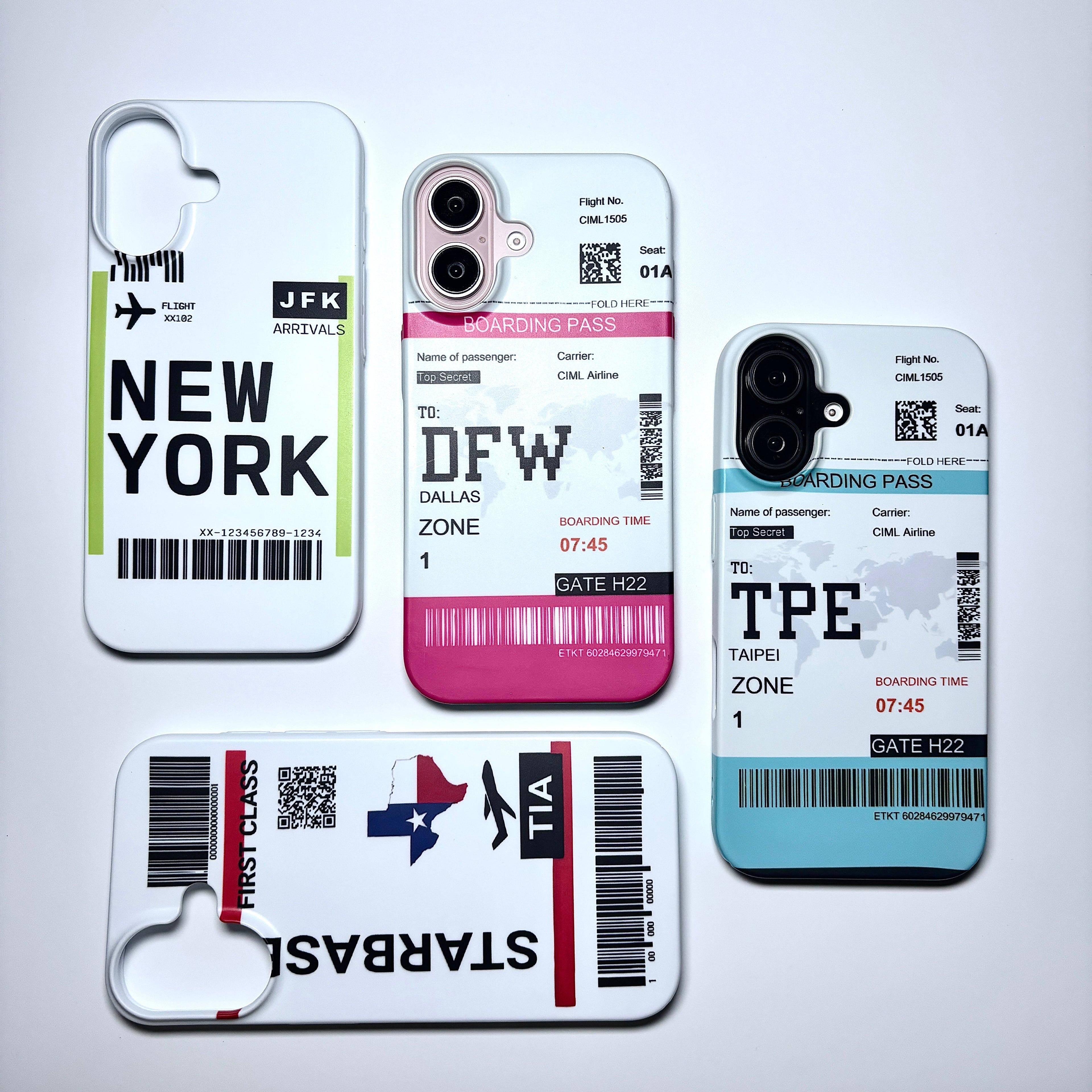 Protective Apple iPhone Back Cover - Bon Voyage Printed iPhone Case