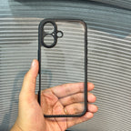 Protective Apple iPhone Back Cover - ClearGuard Black Border iPhone Case - Style 6