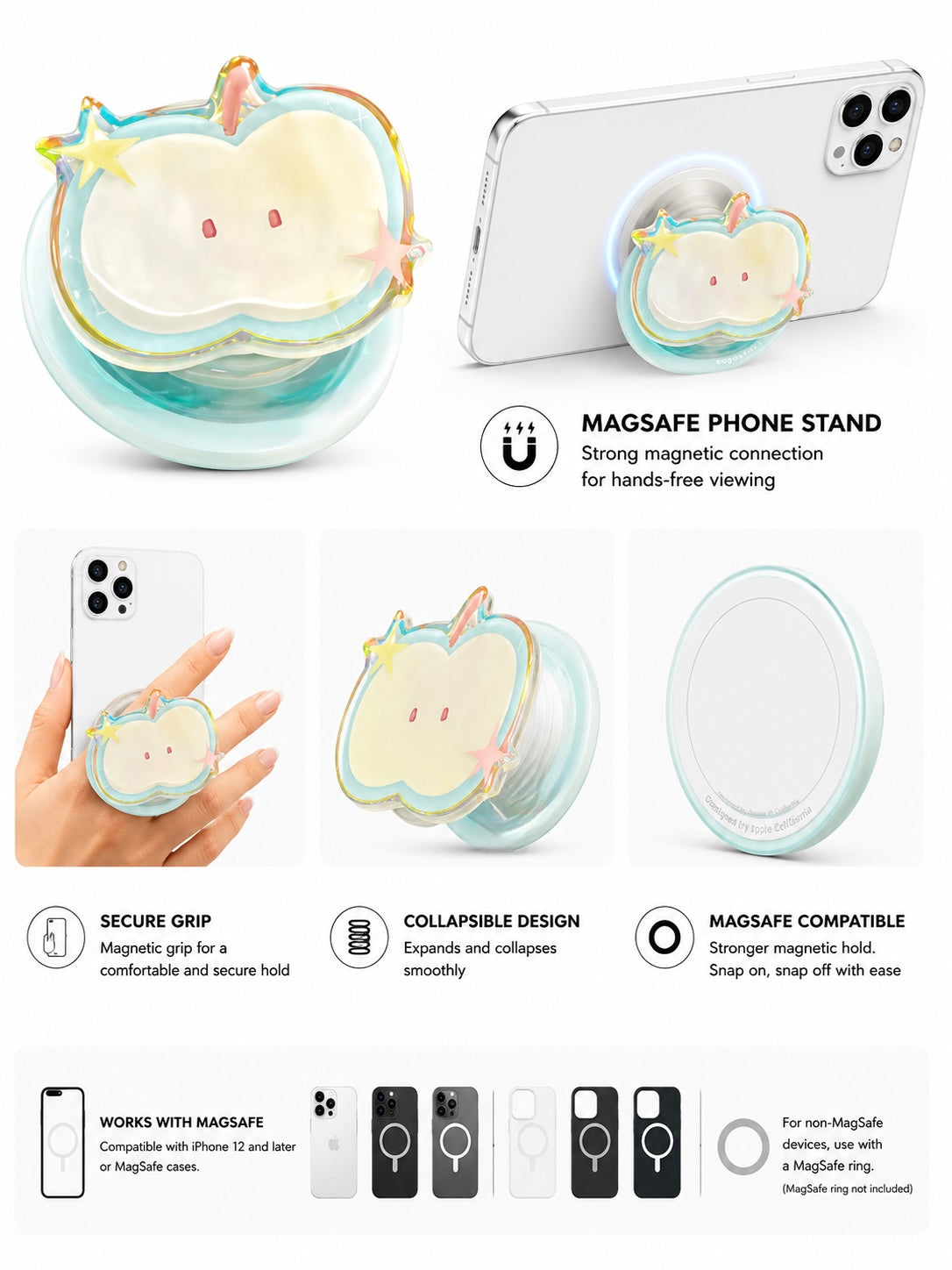 MagSafe Designer Pop Socket (Design 18)