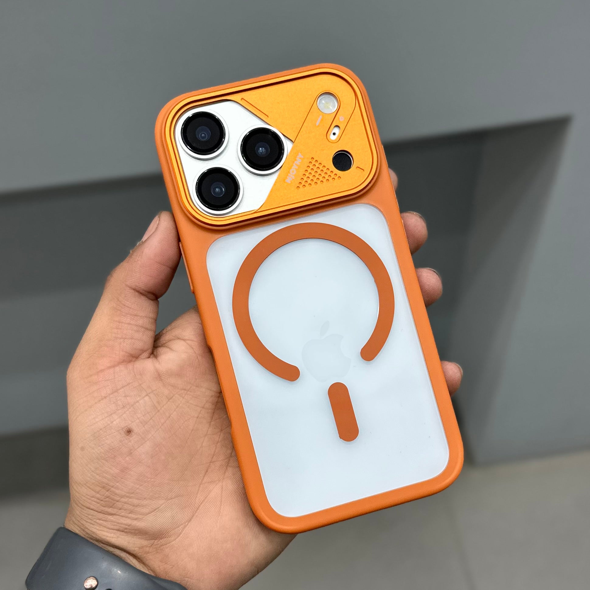 NY ARMOR X MAGSAFE CASE - ORANGE ( No. 3048 ) Mobile Case by CoverMeUp - Style 3