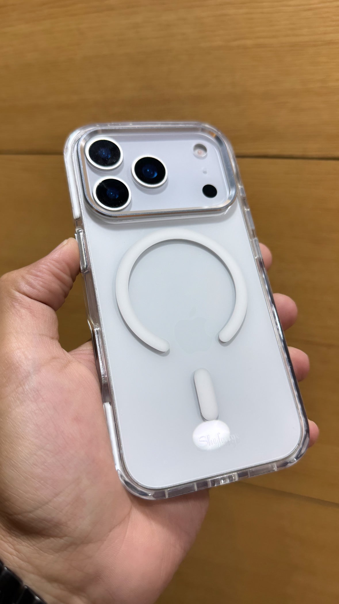 Premium Quality Tough Armour Drop Protection Transparent Case for iPhone 17 Pro Max (WHITE)