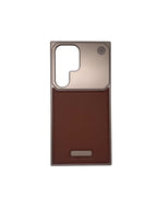 Leather Frameless Heat Dissipation Phone Back Case for Samsung Galaxy S24Ultra Mobile Case by CoverMeUp - Style 3