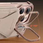 Protective Apple iPhone Back Cover - All-in-One - Leather & Metal MagSafe iPhone Case - Style 4