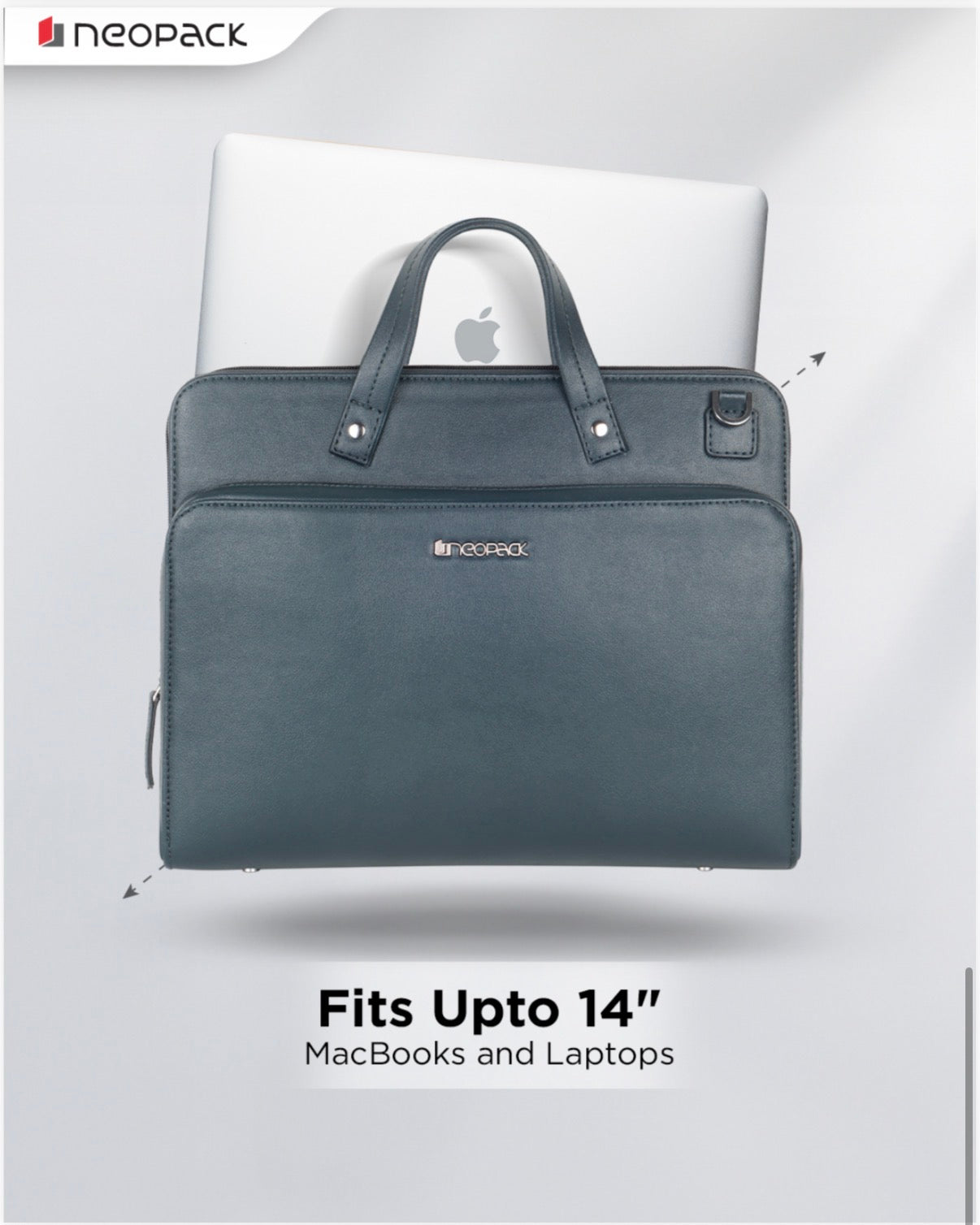 Evoque Slim Laptop Bag Fits Up To 13 To 14.2 Inch Macbooks & Laptops (Blue)