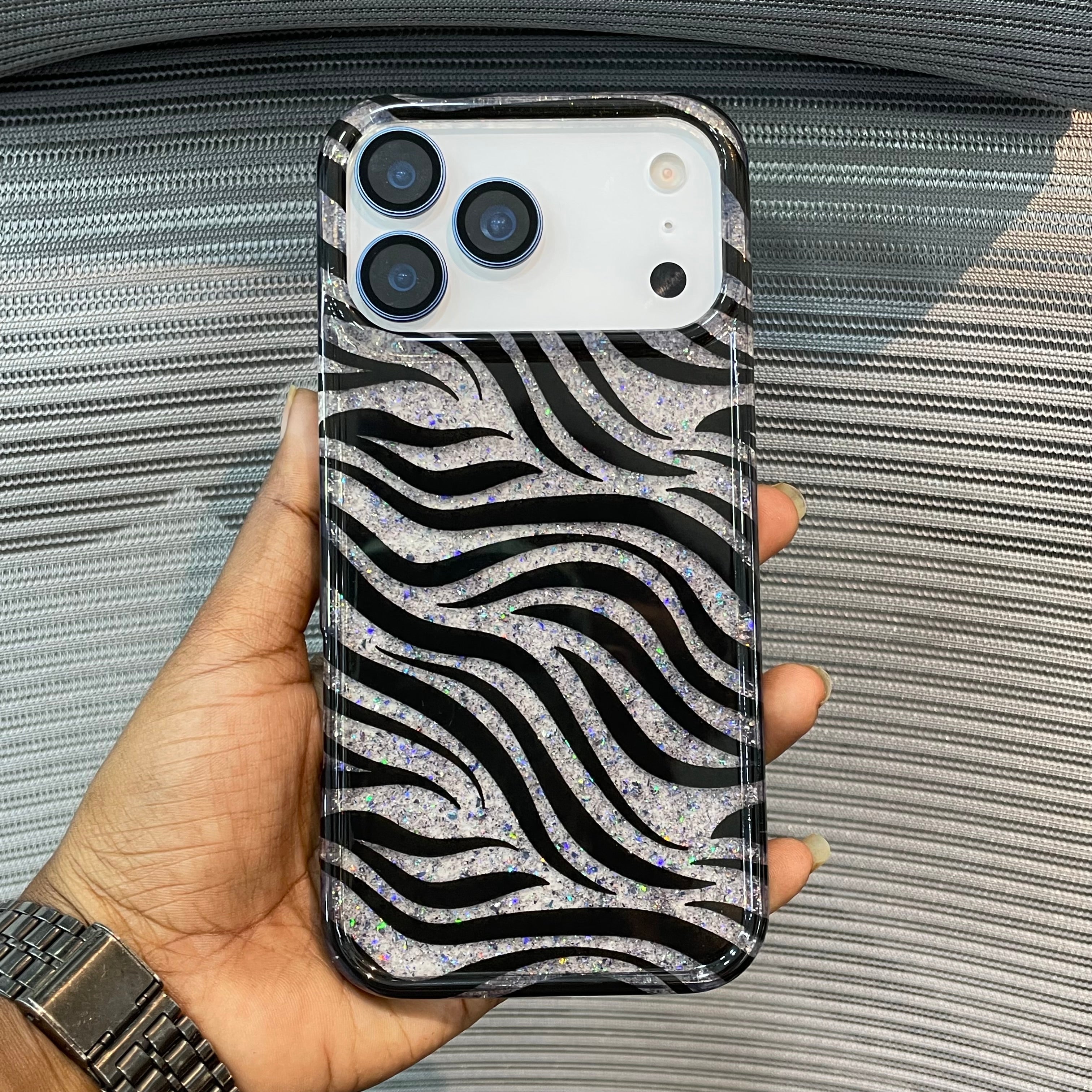 ZebraLuxe Glitter iPhone 17 Pro Max Case