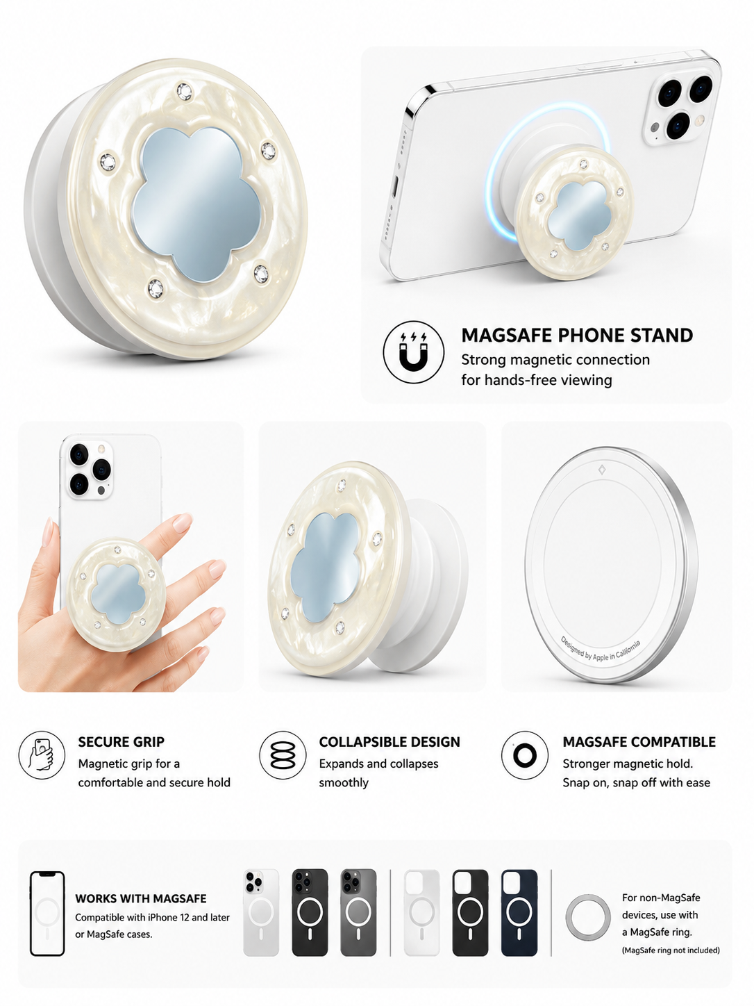 MagSafe Designer Pop Socket (Design 20)