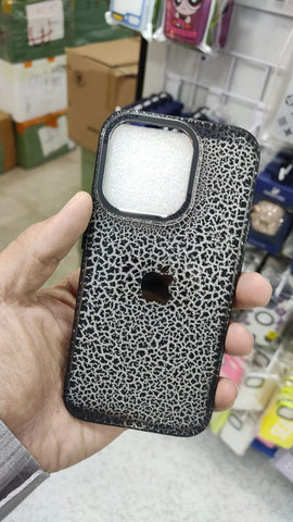 Frosted Case with logo for iPhone with metal ring protection