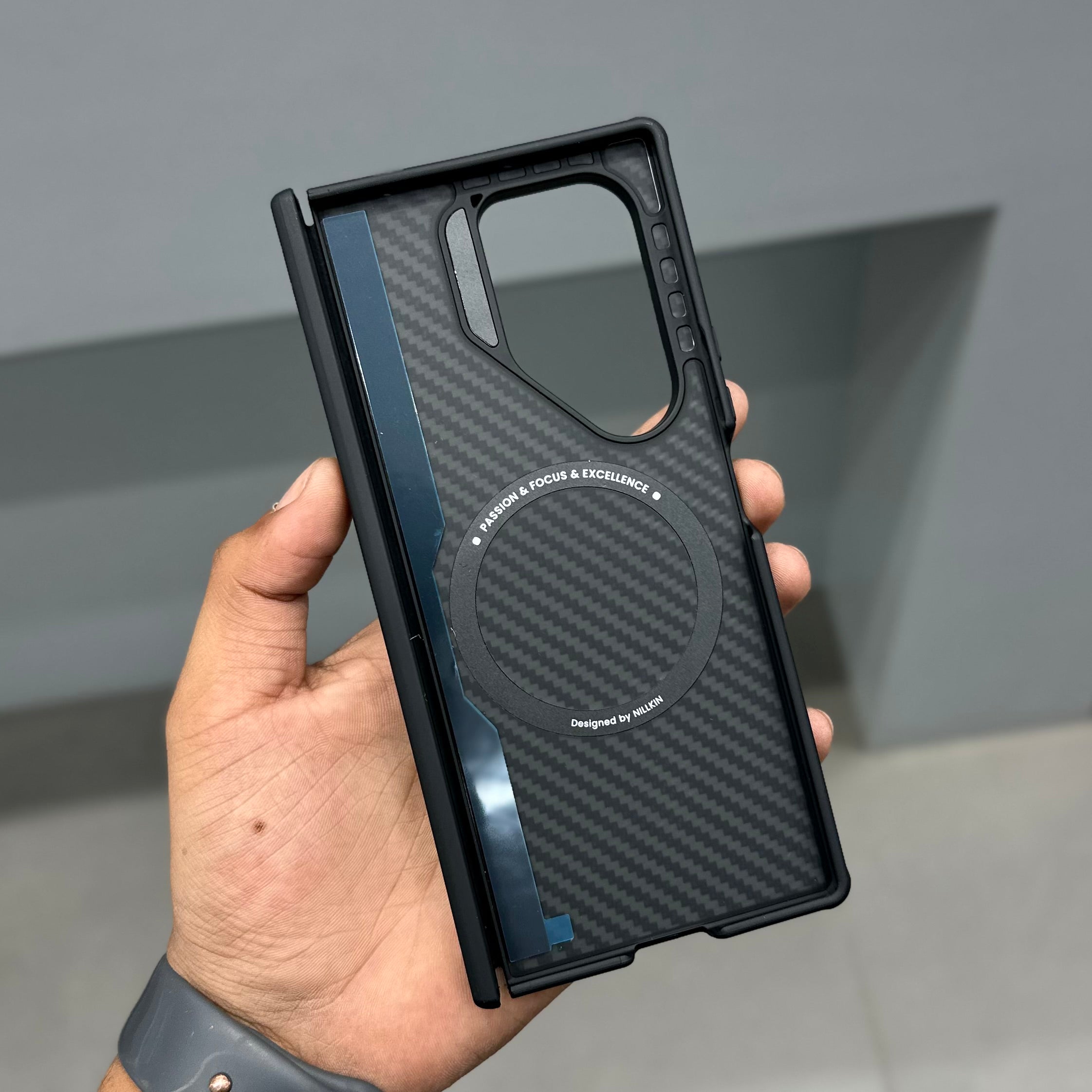 NILLKIN SYNTHETIC FIBER PRO CASE - BLACK ( No. 3357 ) Mobile Case by CoverMeUp - Style 4