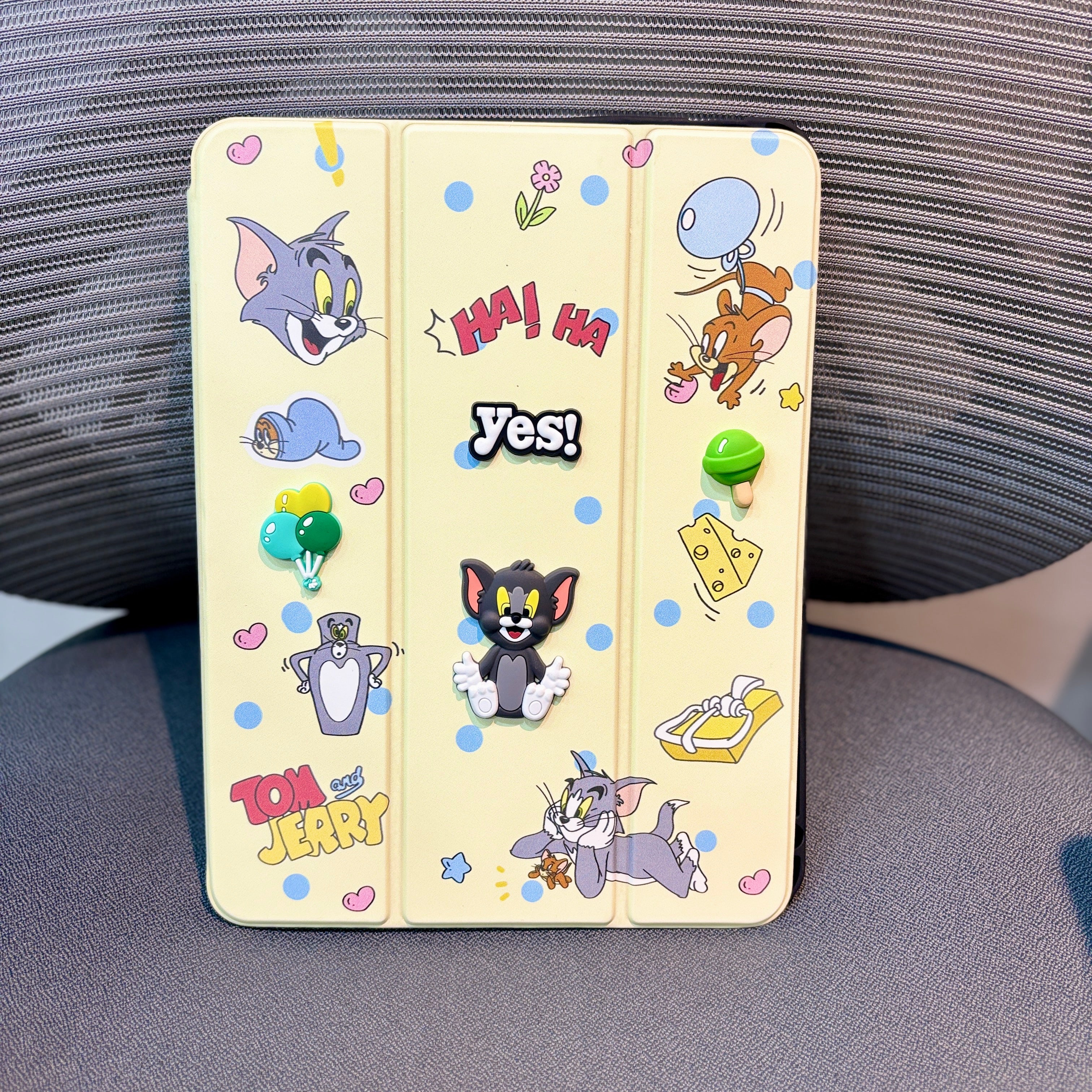 Tom & Jerry - 3D Cartoon Printed iPad Case