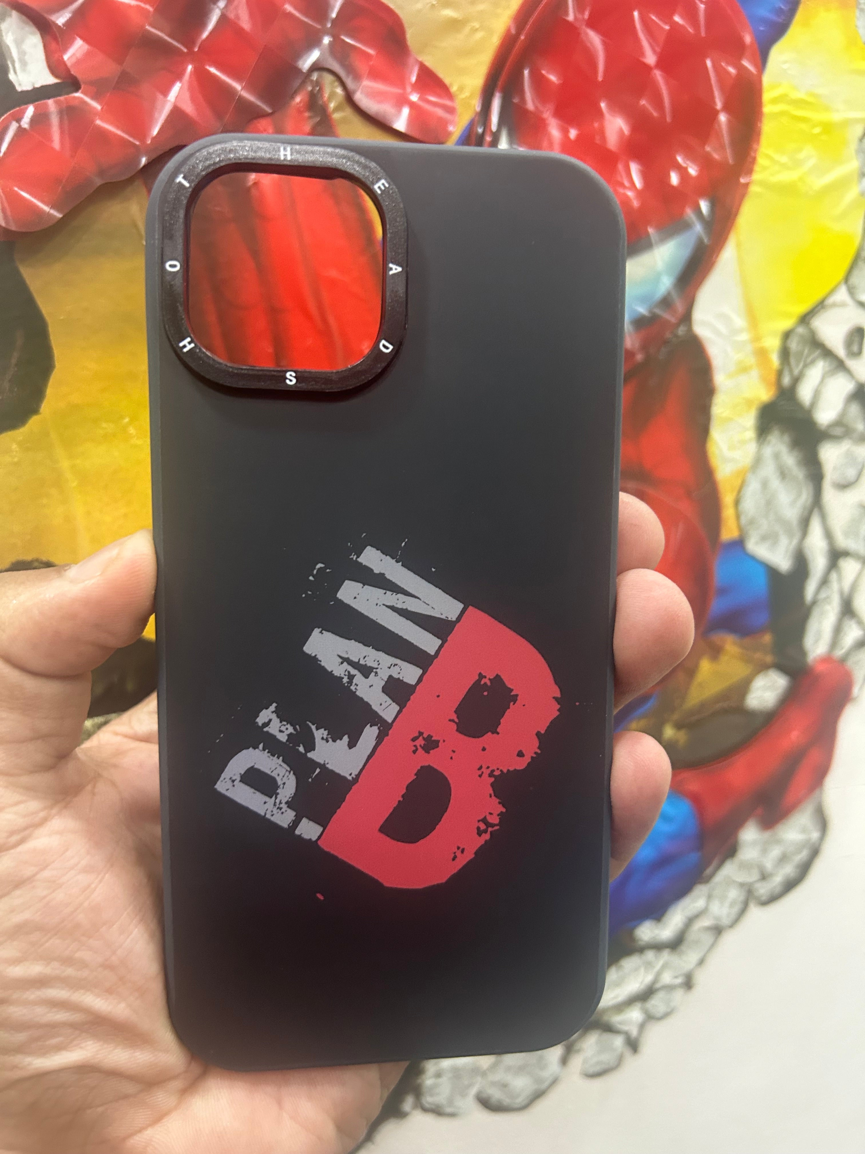 3D Matte Print Case for iPhone with detachable ring protection