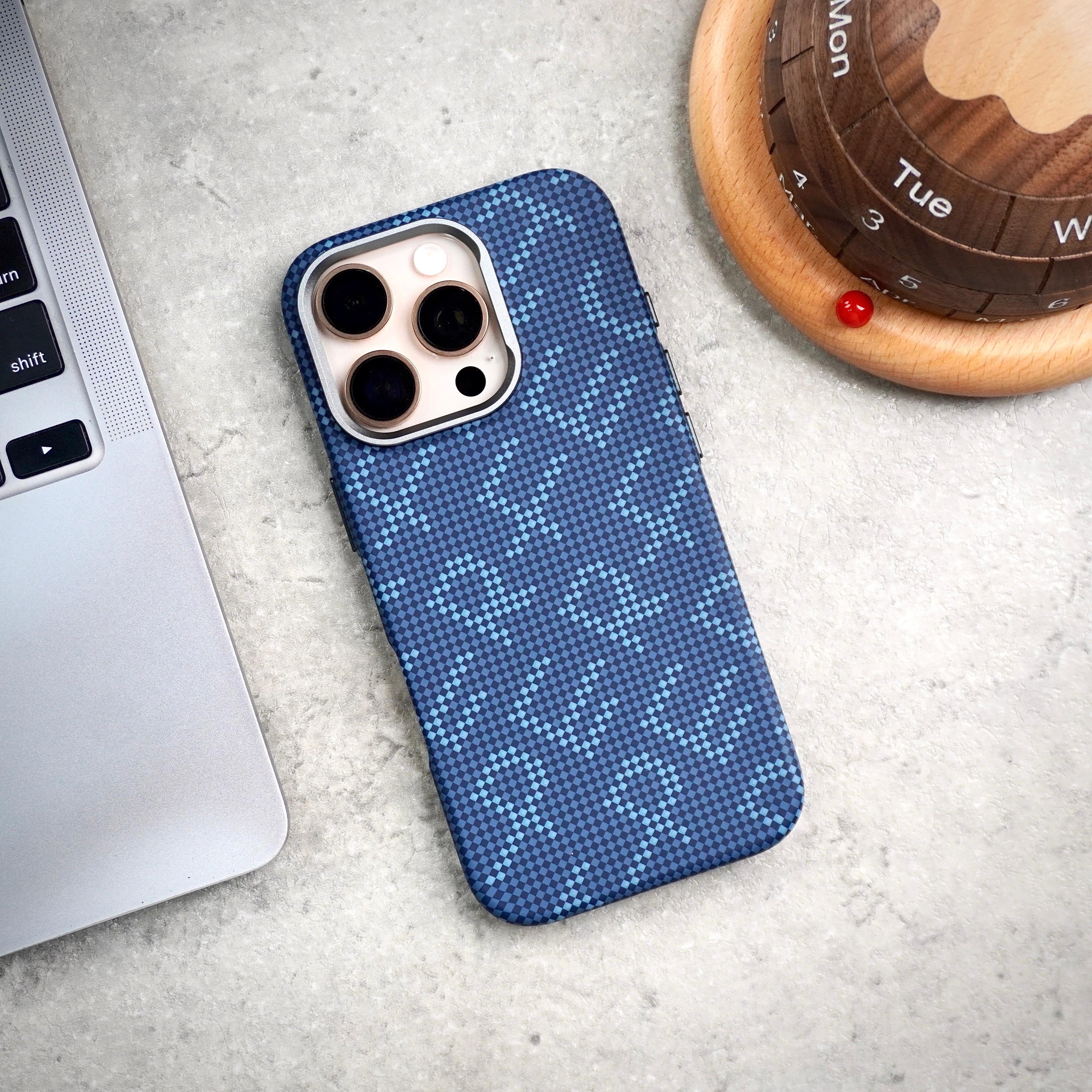 Byhum Case With Magsafe-Blue ( No. 1493 ) Mobile Case by CoverMeUp - Style 4
