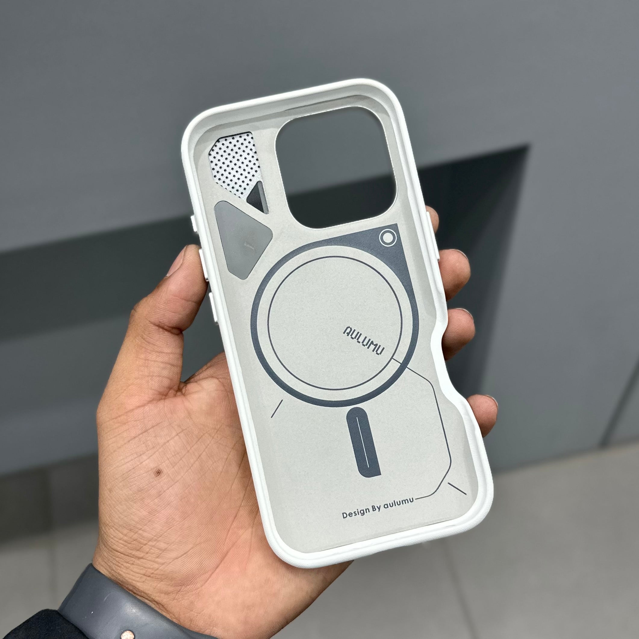 AULUMU VEGAN LEATHER CASE - WHITE ( No. 2640 ) Mobile Case by CoverMeUp - Style 4