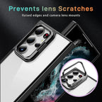 Samsung Galaxy S24 Ultra Camera Metal Stand Shockproof Case Mobile Case by CoverMeUp - Style 5