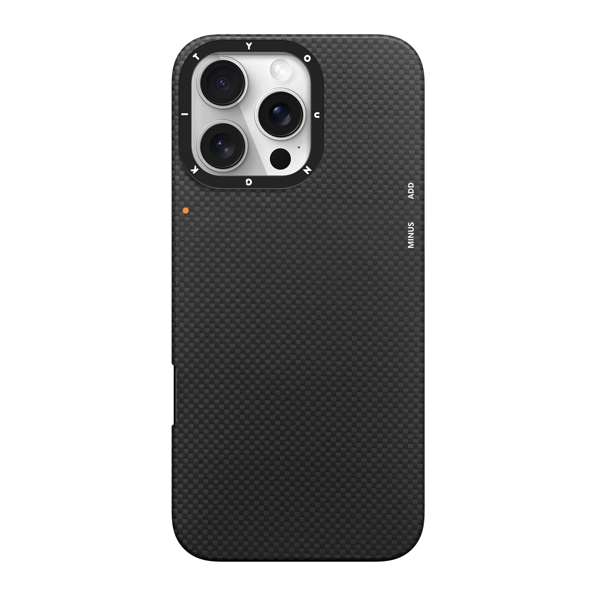 Protective Apple iPhone Back Cover - YOUNGKIT Kevlar 1500D Carbon Fibre Extreme Wing Case for iPhone 16 Pro Max) (Black)