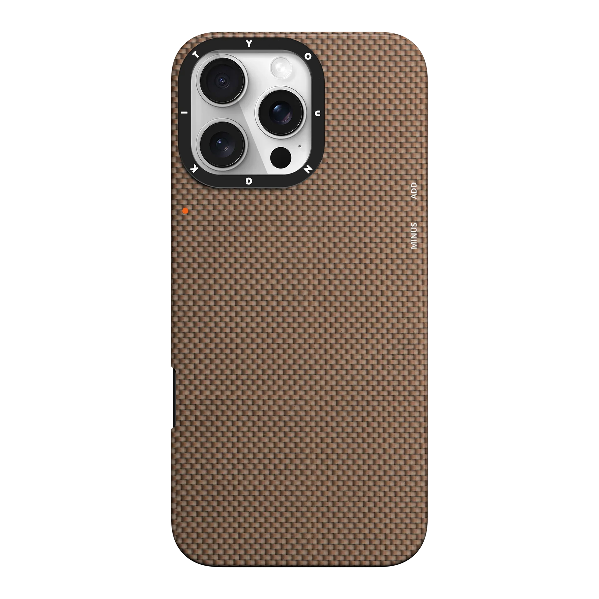 Protective Apple iPhone Back Cover - YOUNGKIT Kevlar 1500D Carbon Fibre Extreme Wing Case for iPhone 16 Pro Max (Desert Titanium)