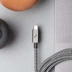 Native Union Belt Cable Pro 240W (USB-C to USB-C) The recycled 8-foot 240W USB-C to USB-C cable with bonded leather strap
